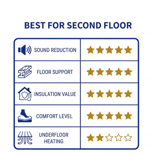 Acoustic Underlay For Laminate And Semi Solid Flooring