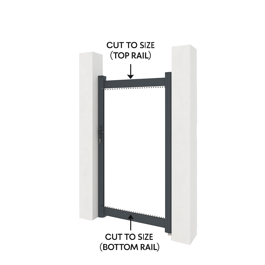 Aluminium Side Gate Adjustable Width
