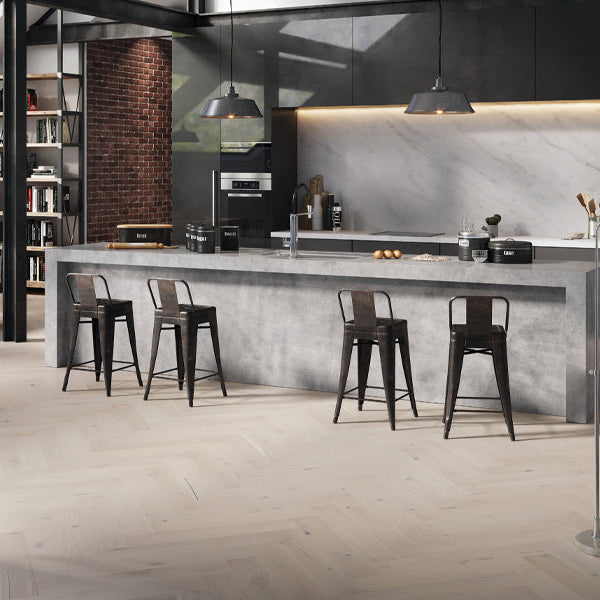 BARISTA HERRINGBONE OAK MOCHA BRUSHED MATT LACQUERED ENGINEERED FLOORING