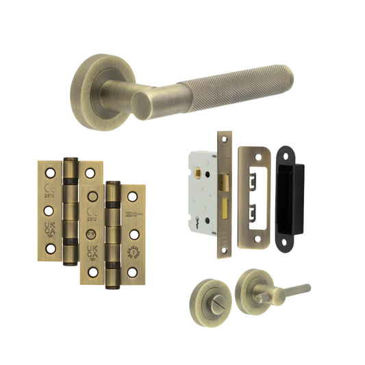 Barcelona Door Internal Antique Brass Handles