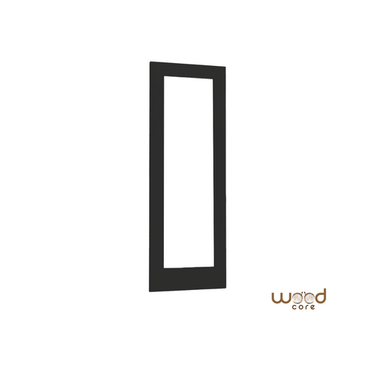 Black Shaker Clear Glass Internal Door