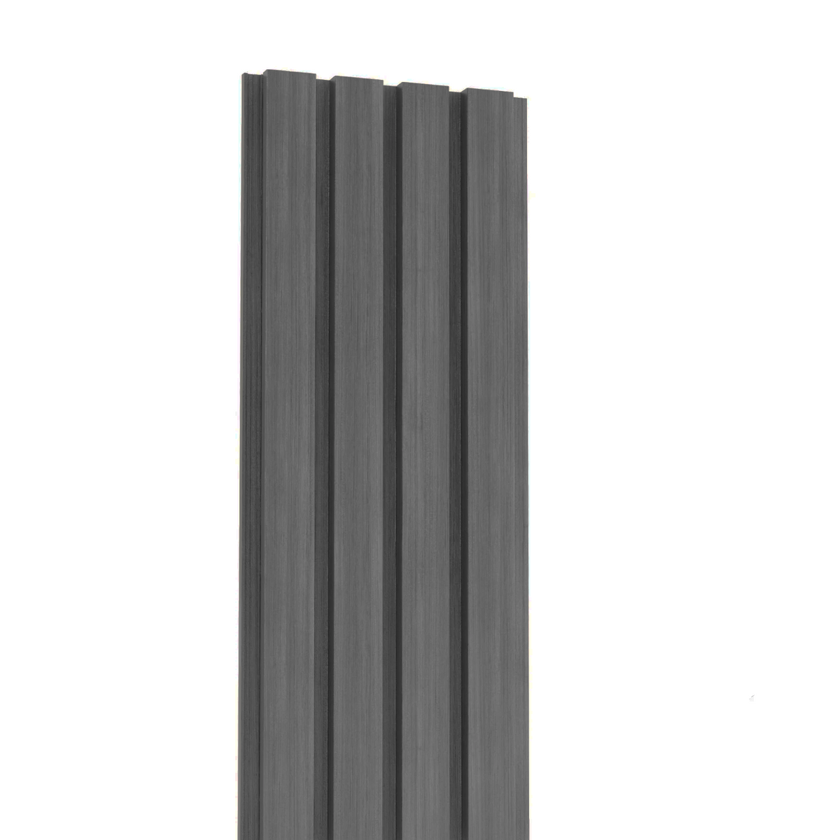 Composite cladding slatted stone grey - main image