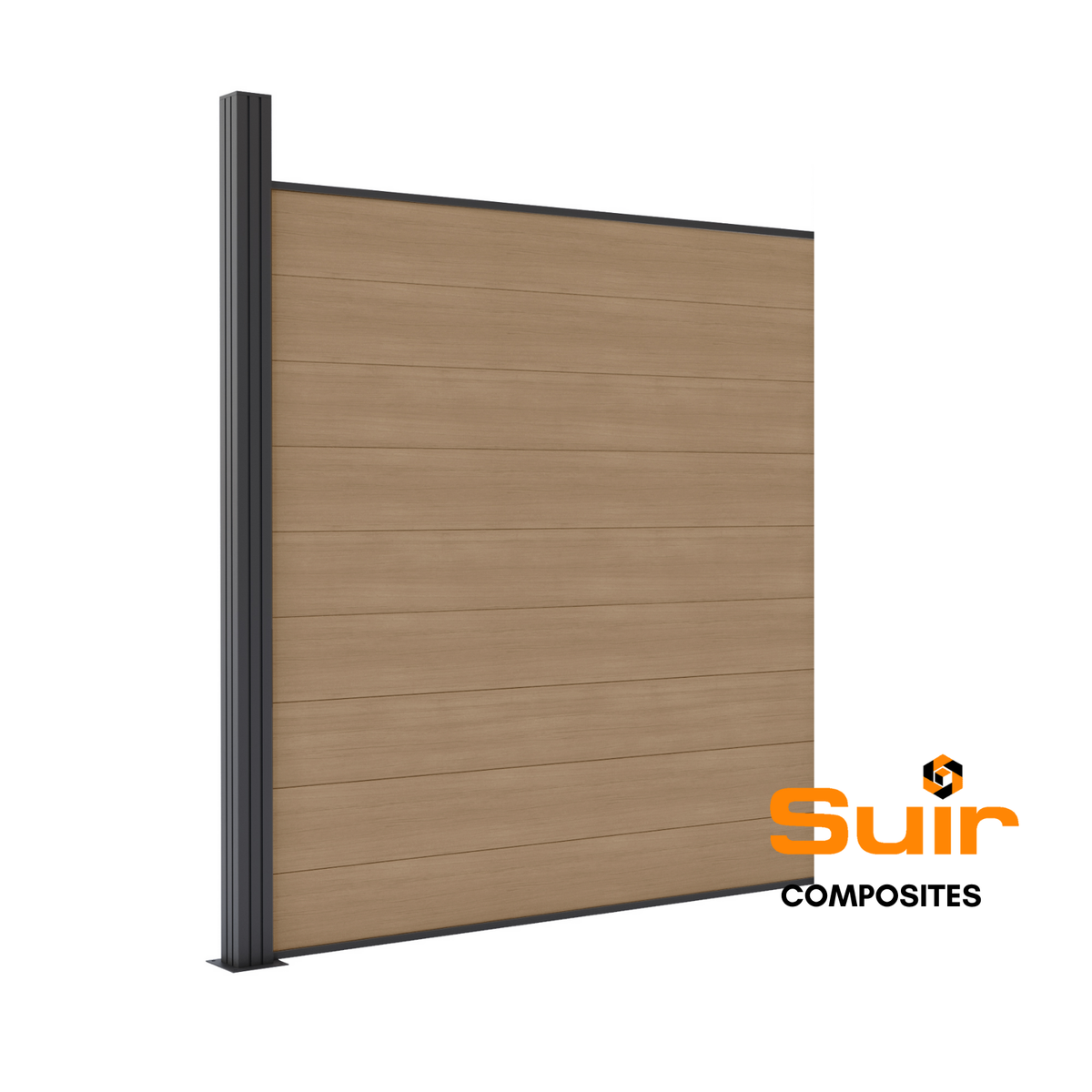 Composite fencing collection oak - woodgrain finish