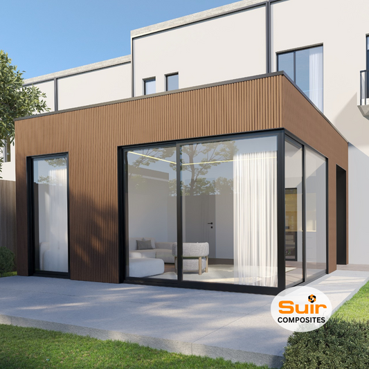 Composite Slatted Cladding Oak +