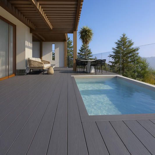 Composite decking Ultra Silver Grey