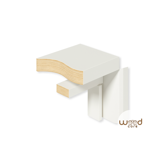 Engineered primed white door frame