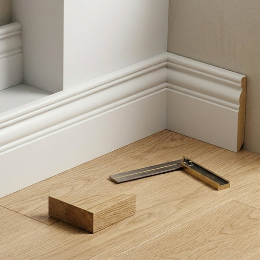 Georgian primed skirting - installed