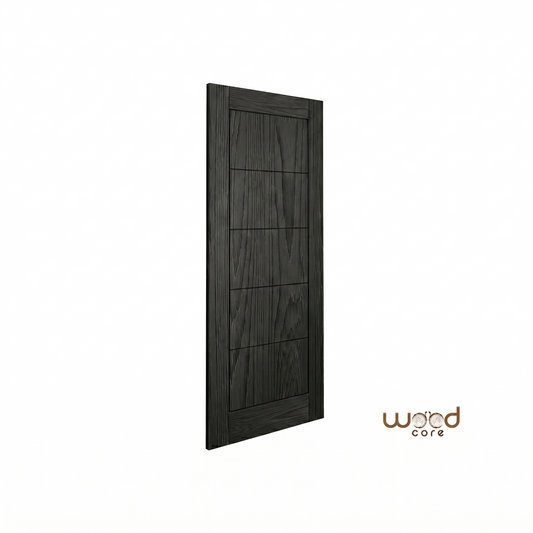 WC19 Black Brushed Oak Internal Door