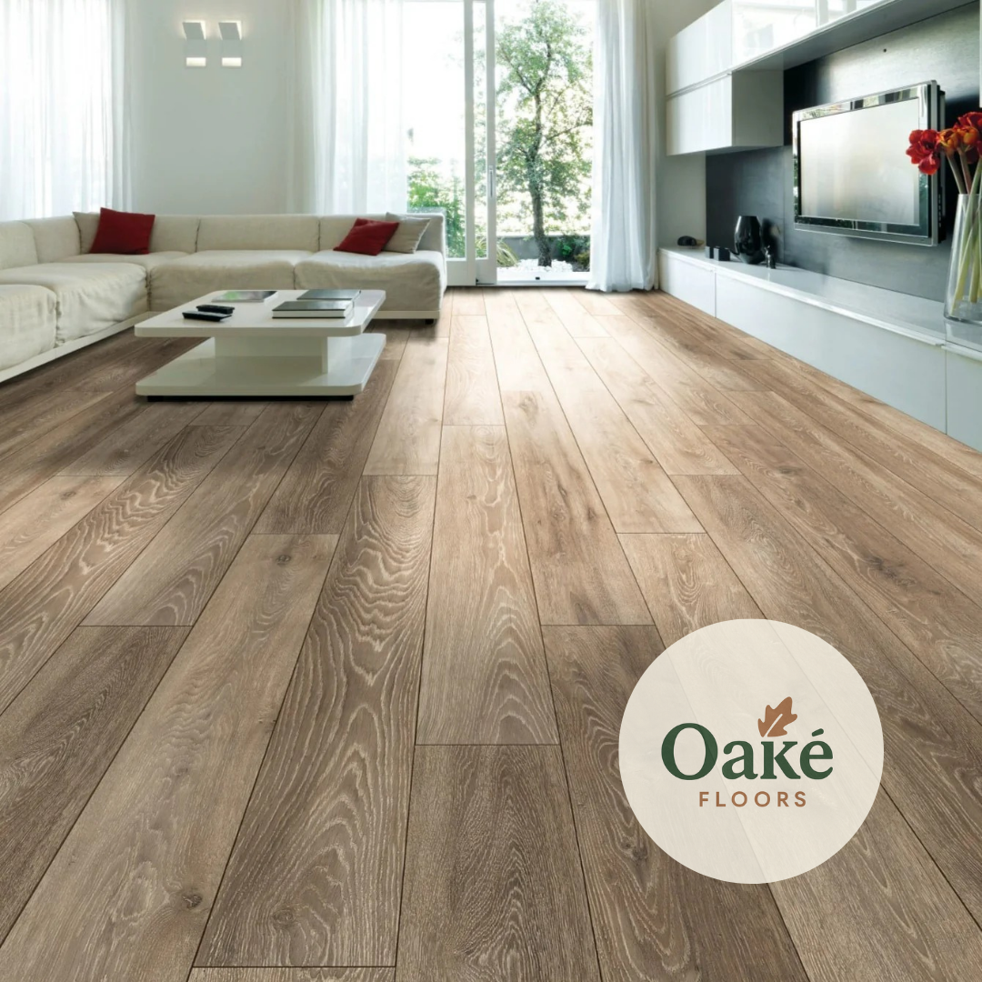 Laminate Flooring Long Board Riverstone Oak 12mm 