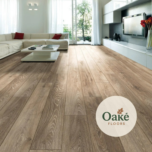 Laminate Flooring Long Board Riverstone Oak 12mm 