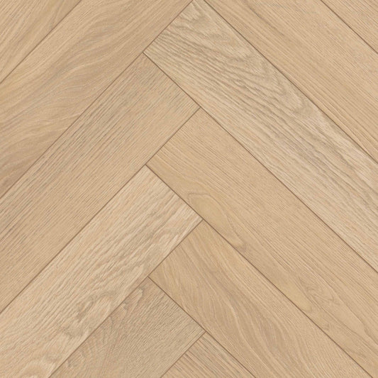 Milano herringbone Terra Oak laminate flooring AC5 - detail