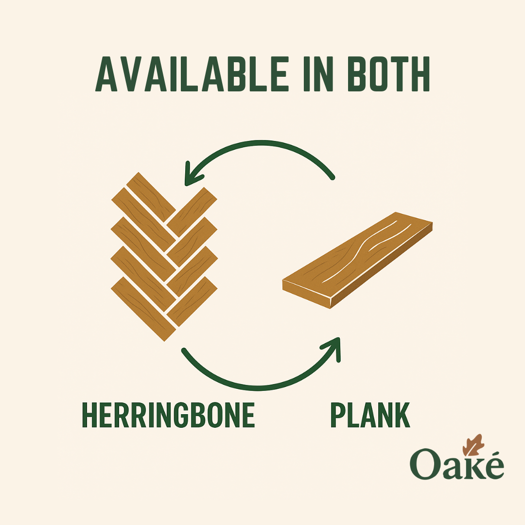 Oake Floors herringbone and plank range