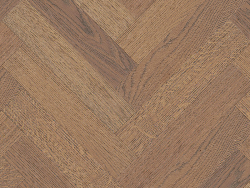 90mm x 450mm Herringbone Oak Lille stained brushed hardwax oiled engineered oak flooring