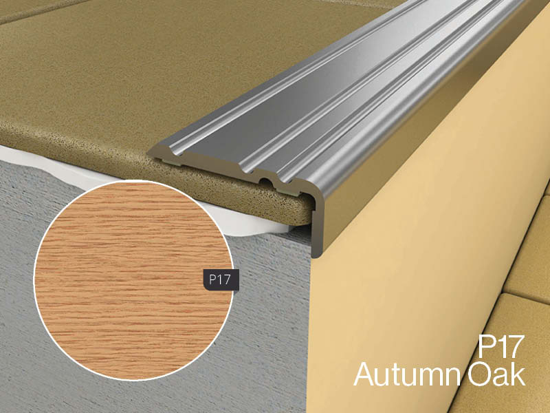 Edge floor profile in Autumn Oak