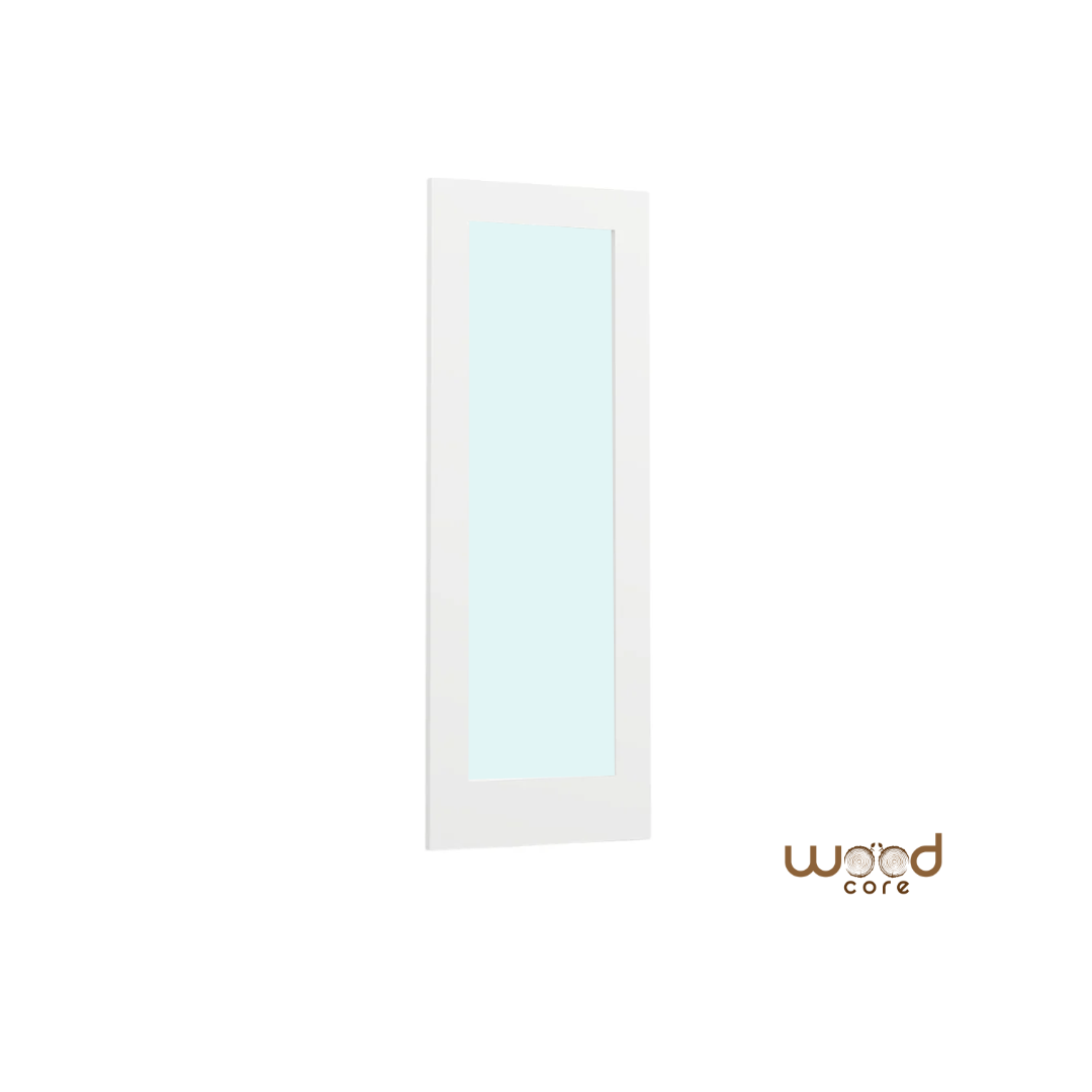 Shaker White Internal Wooden Frosted Glass Door WC15GF