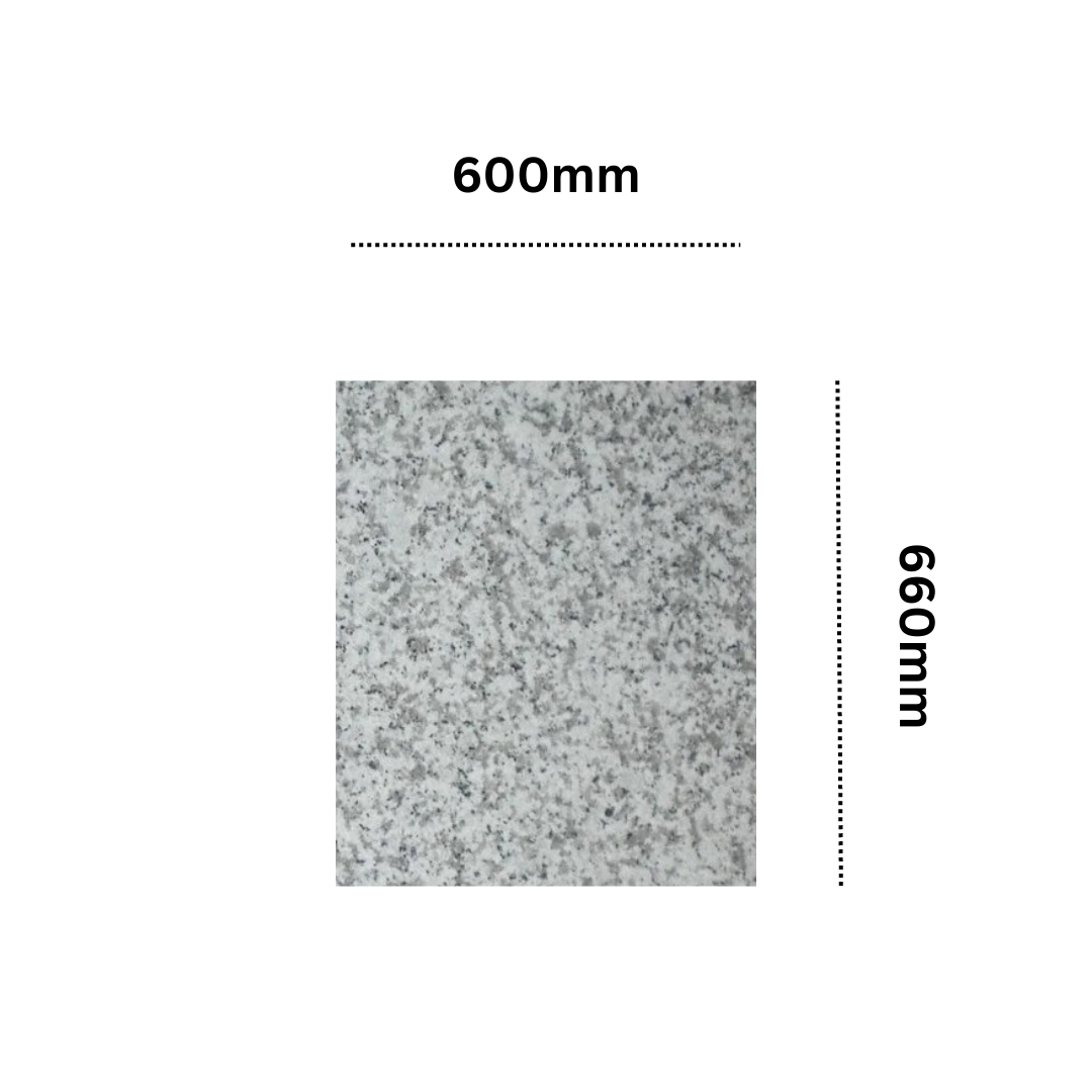 Silver Grey Granite Paving Slabs Flamed 600mm