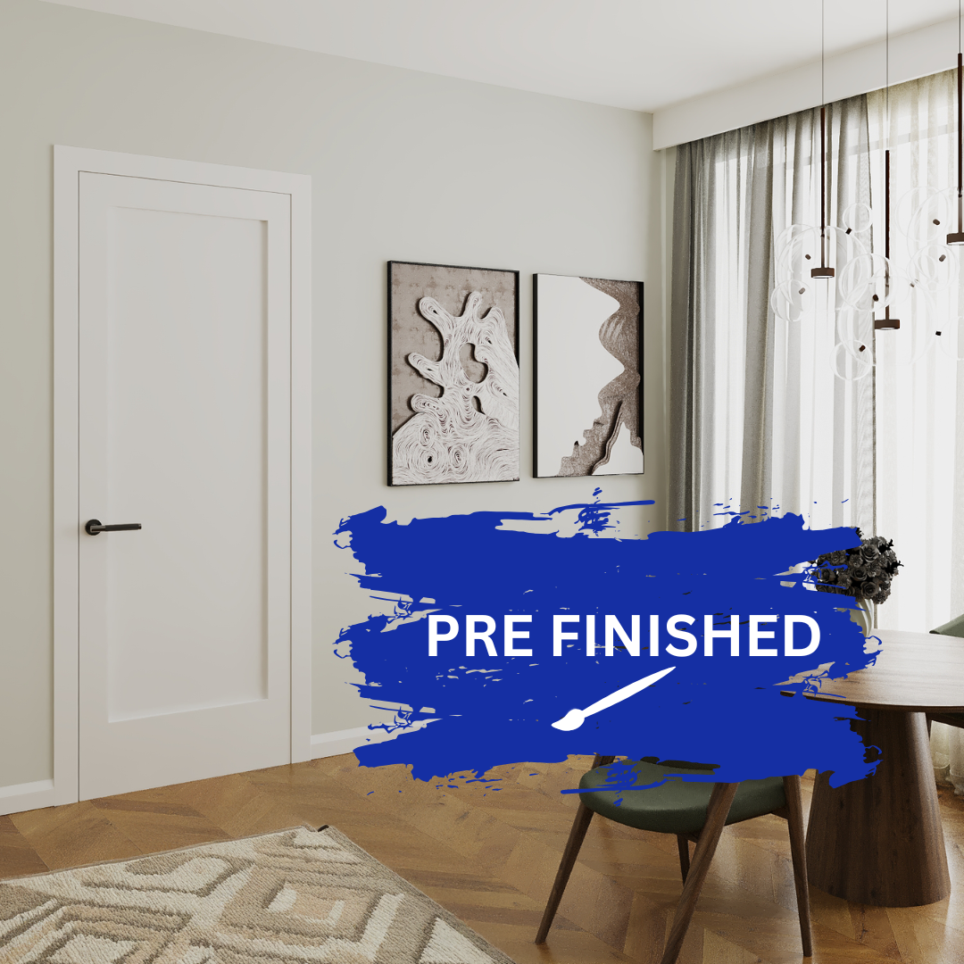 Shaker White Internal Wooden Door WC15