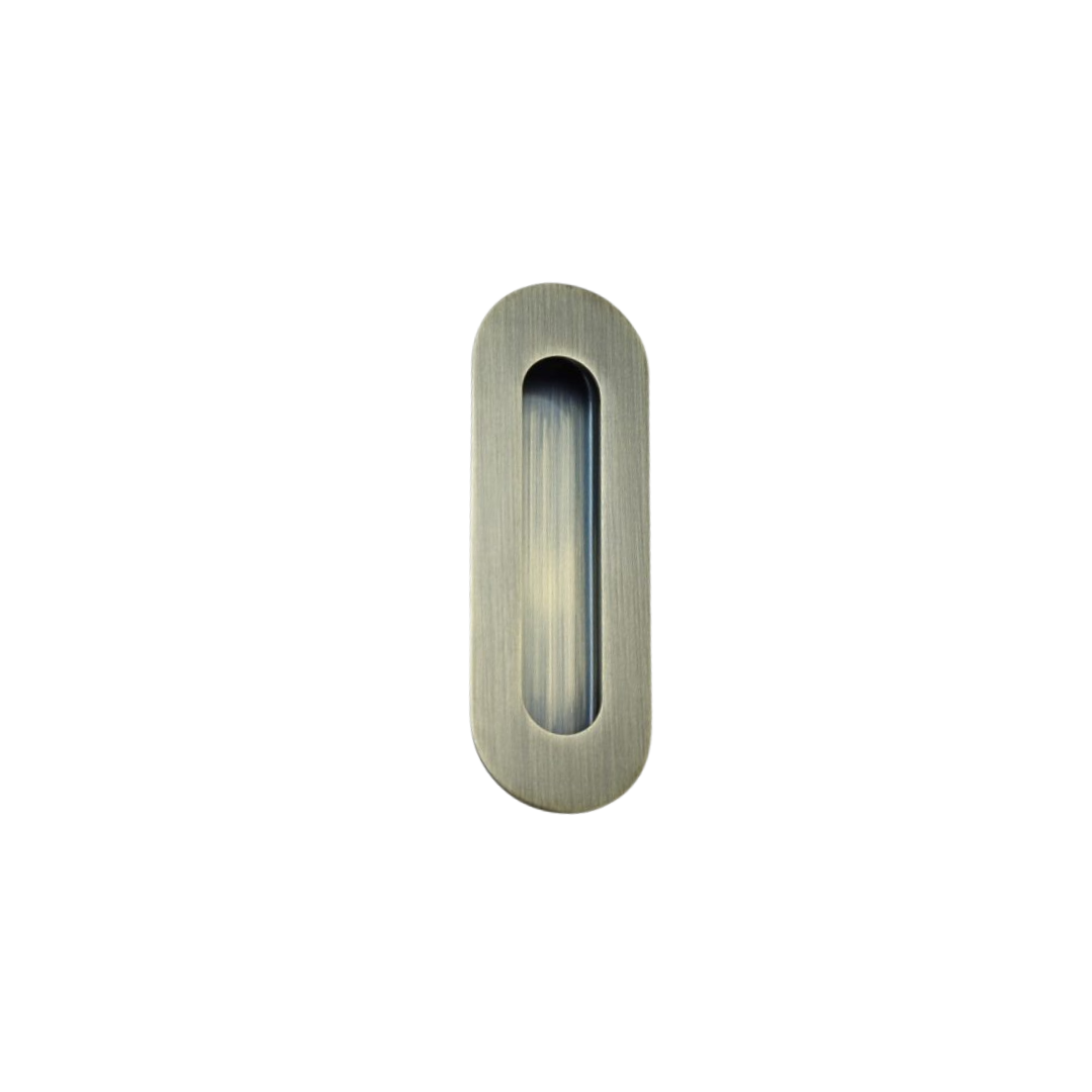 Sliding Door Inlet Curved Antiqe Brass