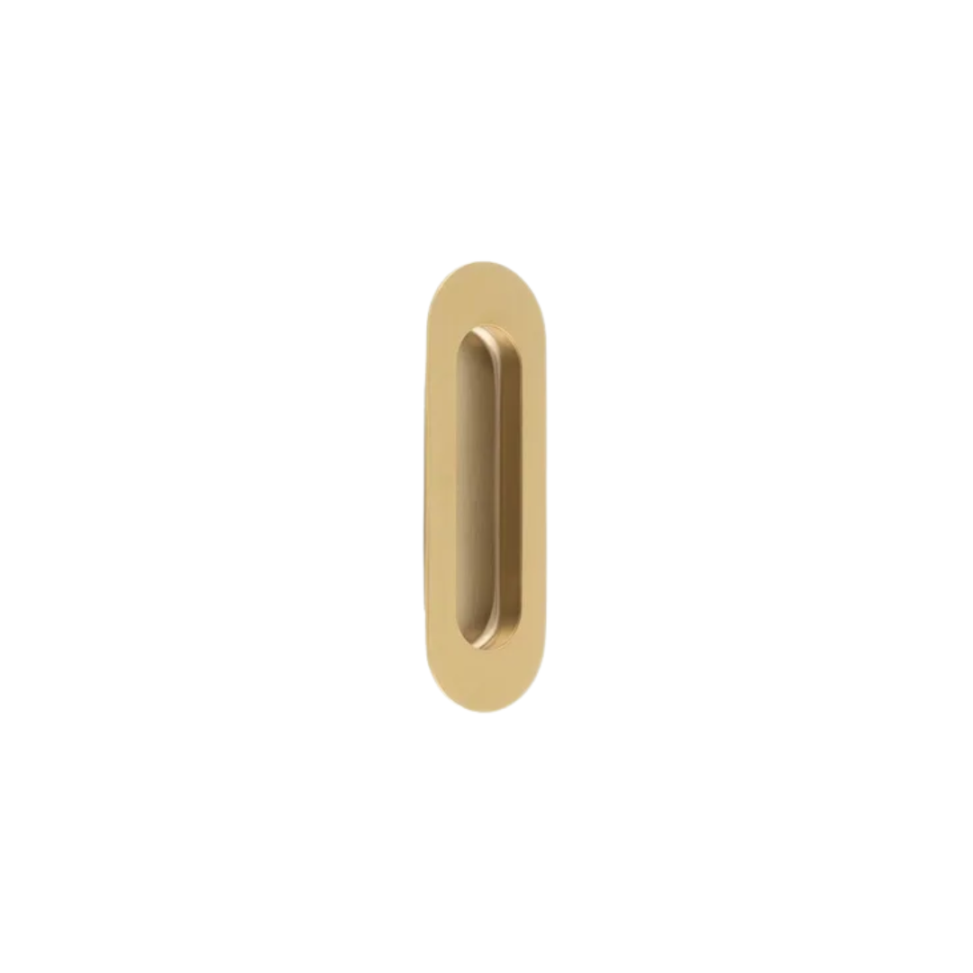 Sliding Door Inlet Curved Brass Gold