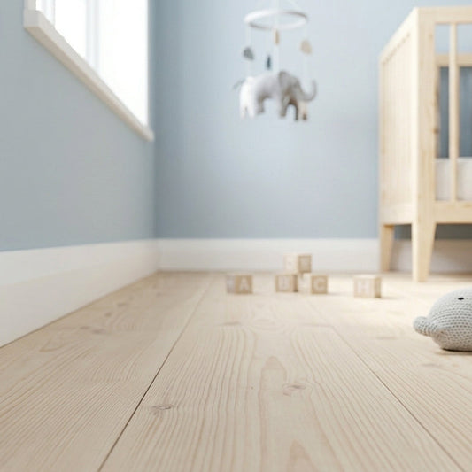 Square Edge Tudor Primed Skirting