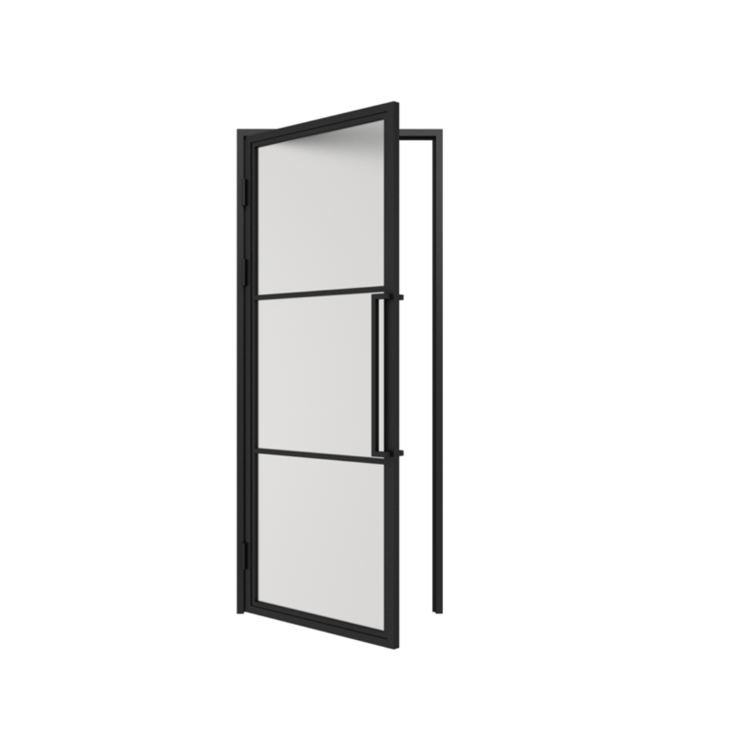 Steel Black Crittal Style Modern Internal Glass Door Lisbon