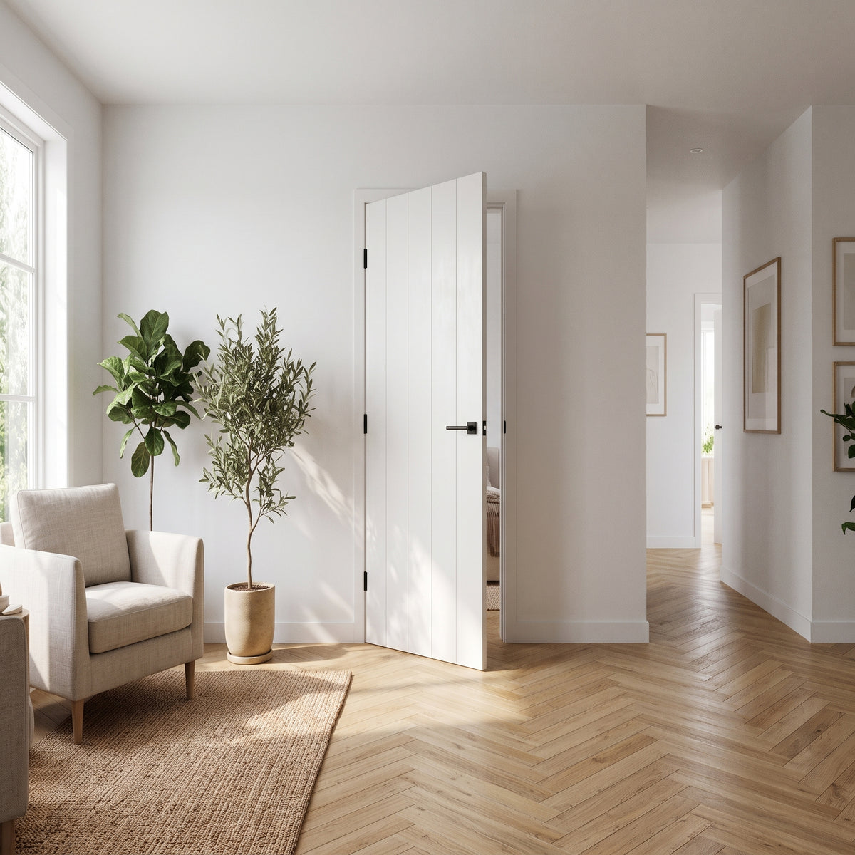 WC11 Cottage Style White Internal Door Lifestyle