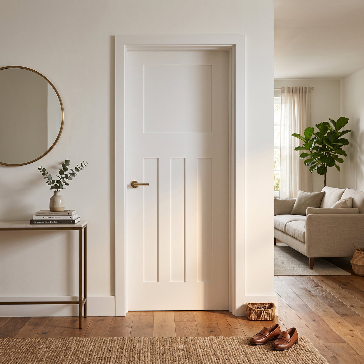 WC18 1930s Style White Internal Door Main Image