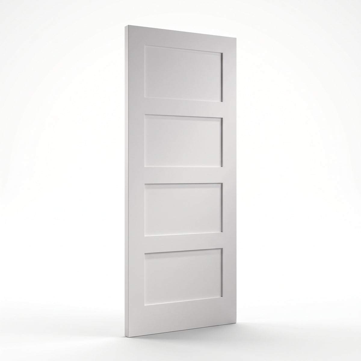 WC31 4 Panel Shaker White Internal Door