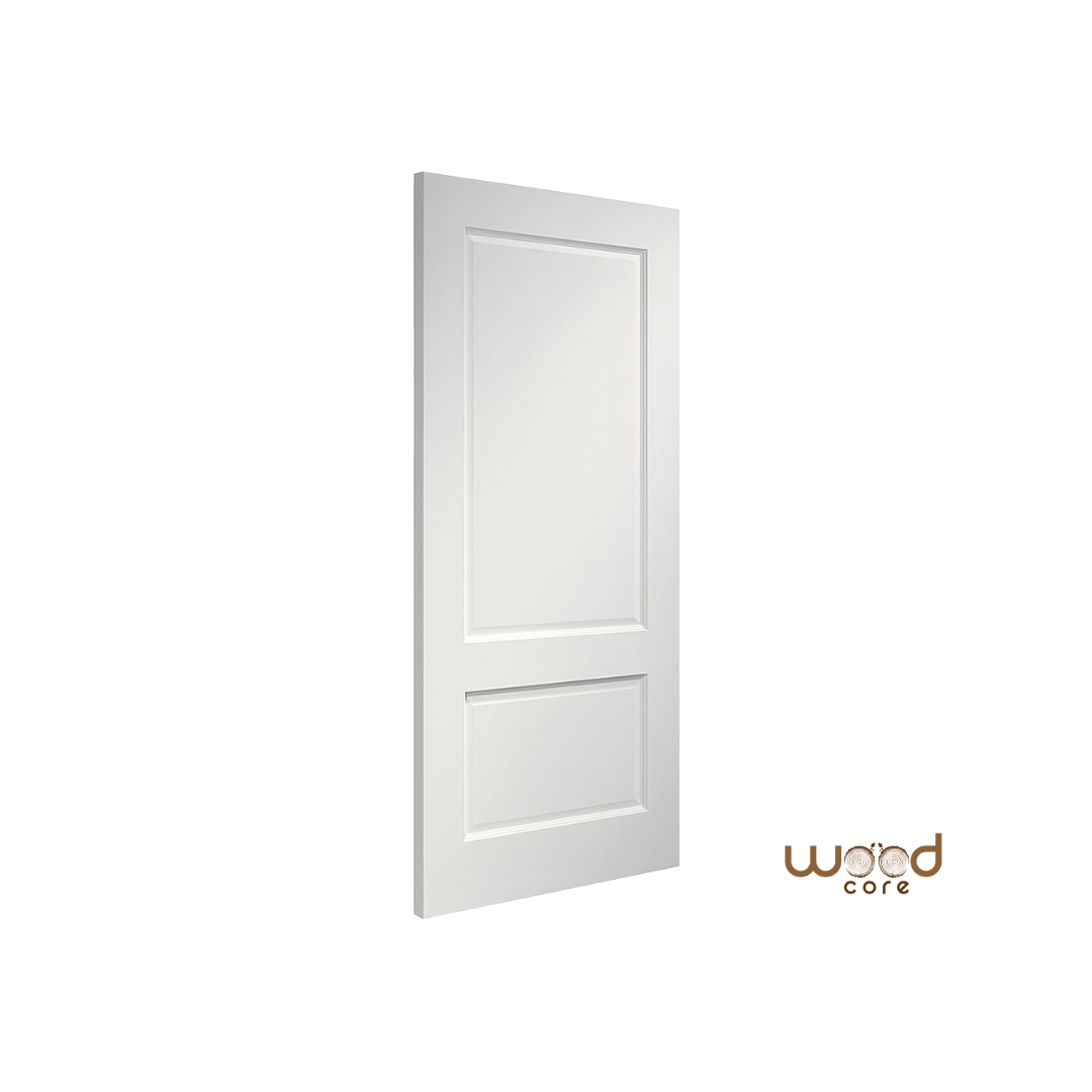 WC33 2 Panel Primed Victoria Style White Internal Door