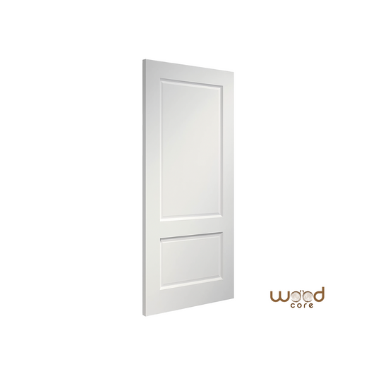 WC33 2 Panel Primed Victoria Style White Internal Door