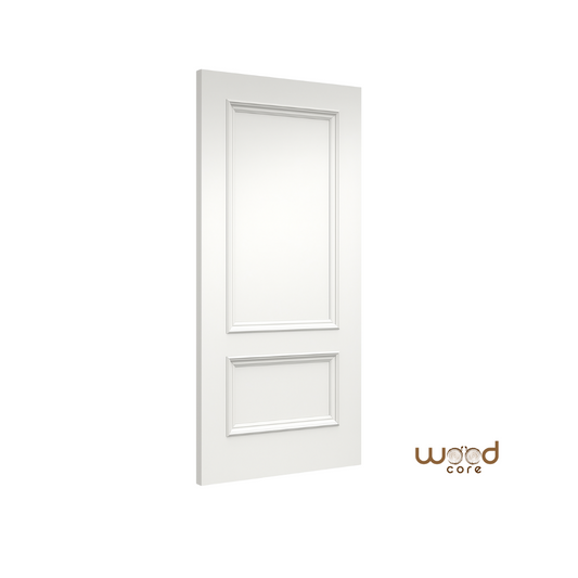 WC35 2 Panel Raised Moulding Victorian Style White Internal Door