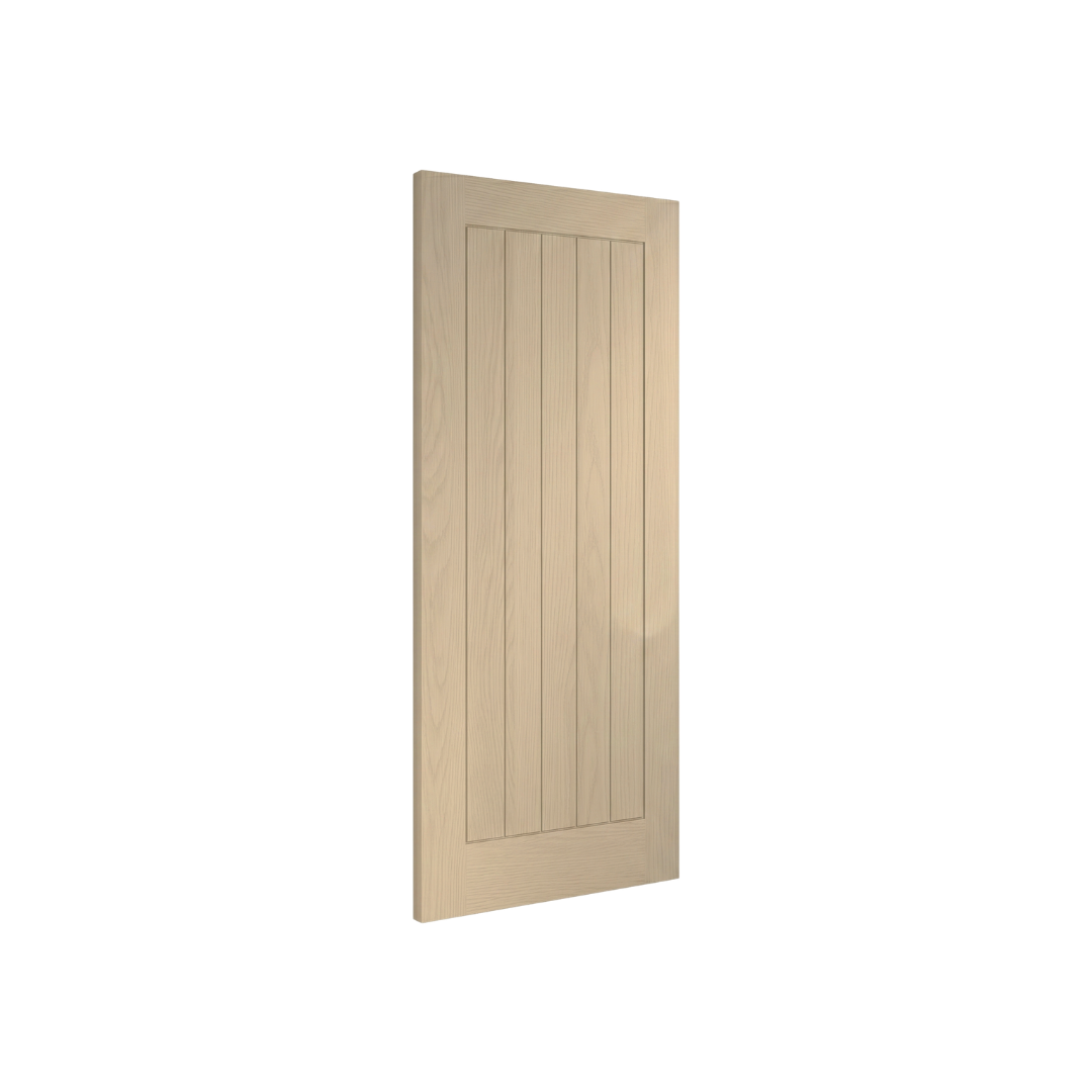 WC3 Cottage Style Whitewashed Oak Internal Door