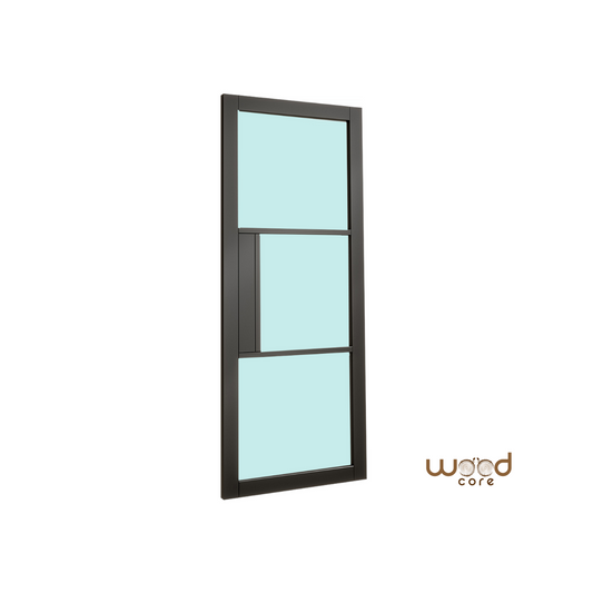 WC44G Frosted Urban Style Premium Primed Black Door Crittaly Style