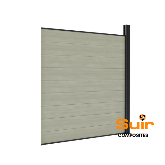 Composite fencing collection antique - woodgrain finish