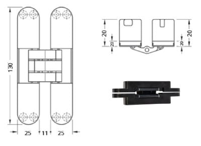 Concealed Door Hinges Sizes