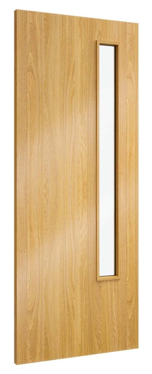 Glazed Oak FD30 Door