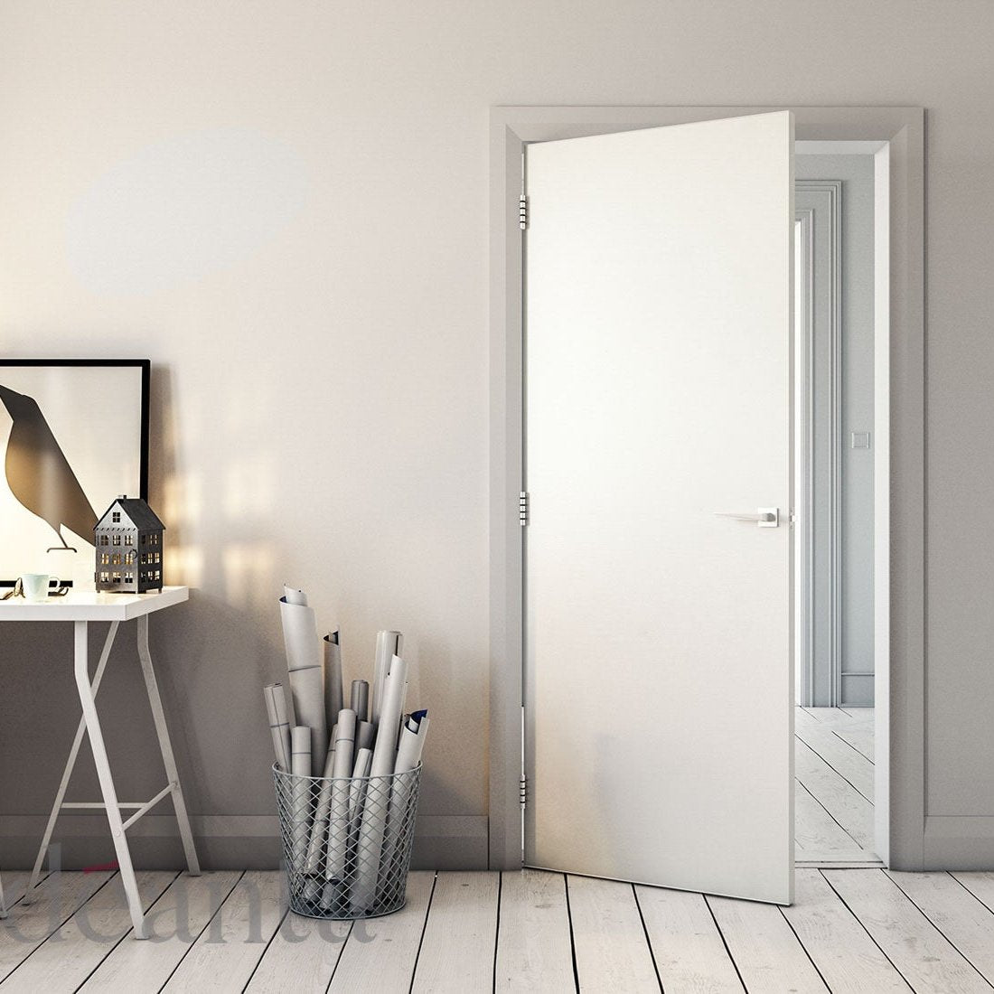 Flush White Internal Door