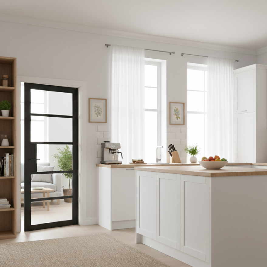 WC41GC Urban Style Premium Primed Black Mayfair Internal Door