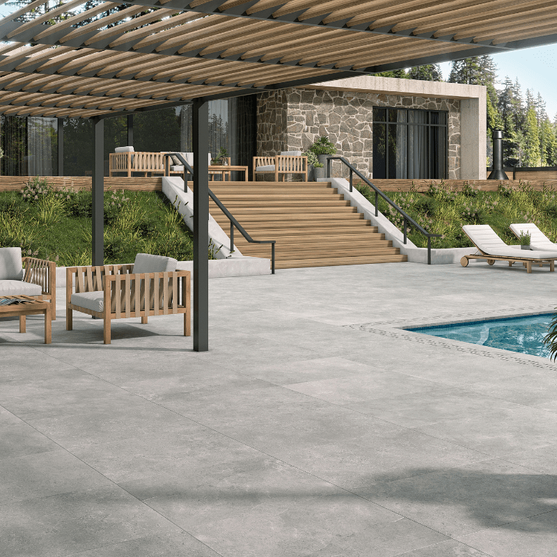 Faro Stone Grey Outdoor Porcelain Tiles & Paving