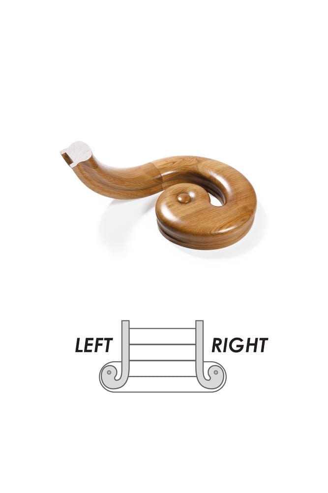 Scroll and Easer Handrail