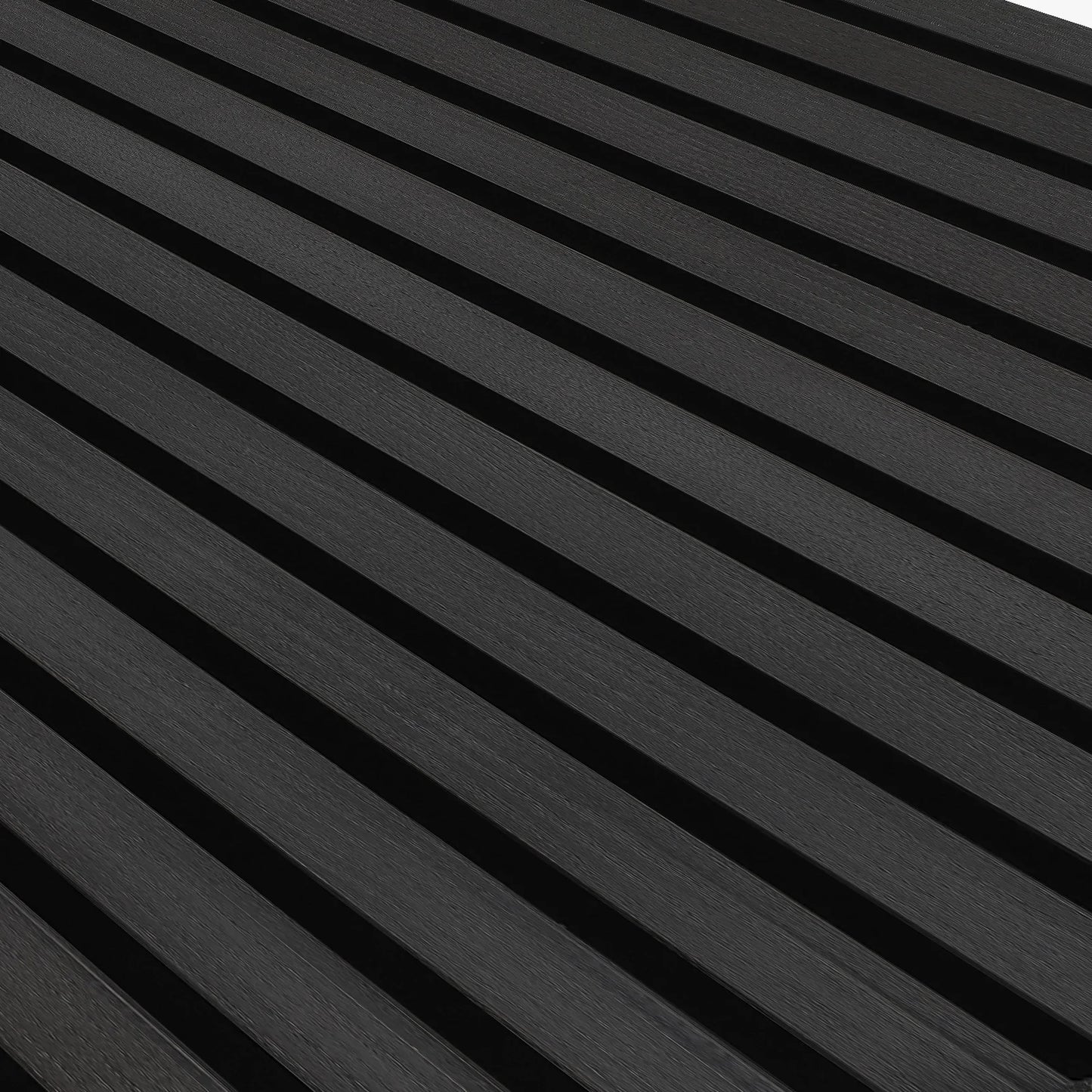 Slat Acoustic Wall Paneling Black Melamine