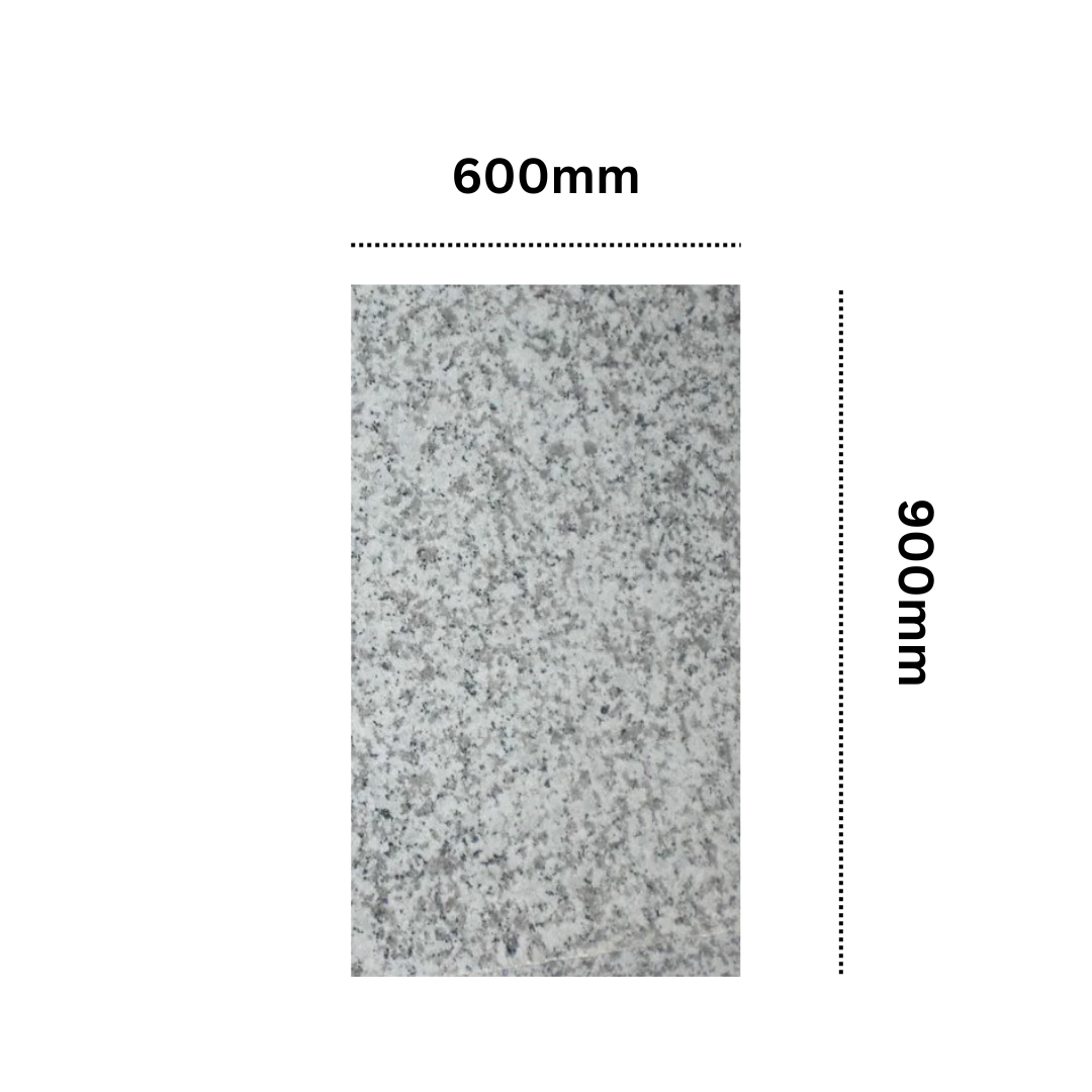 Silver Grey G603 Granite Outdoor Paving Slabs Flamed 900mm