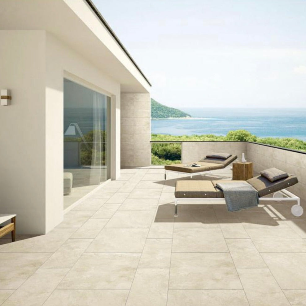 Lisbon 20mm Porcelain Tiles & Paving Cream