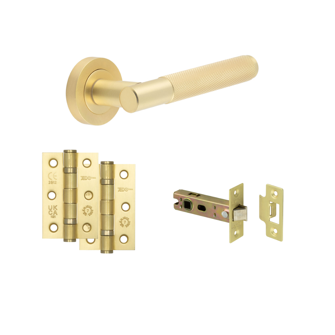 Satin Brass Door Handles