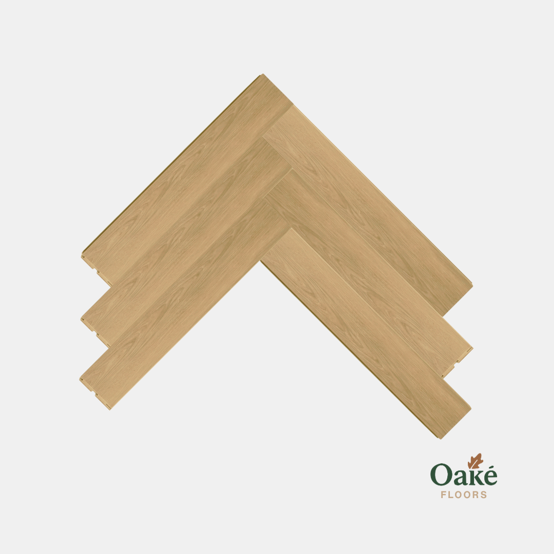 Herringbone laminate flooring American Oak 12mm AC5 - detail