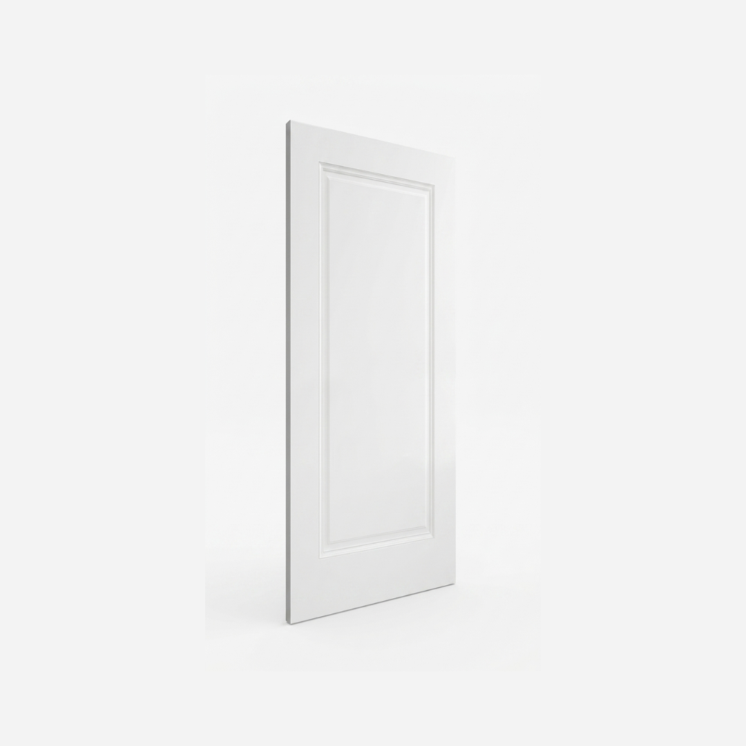 1 Panel Victorian Style Primed White Internal Door WC23