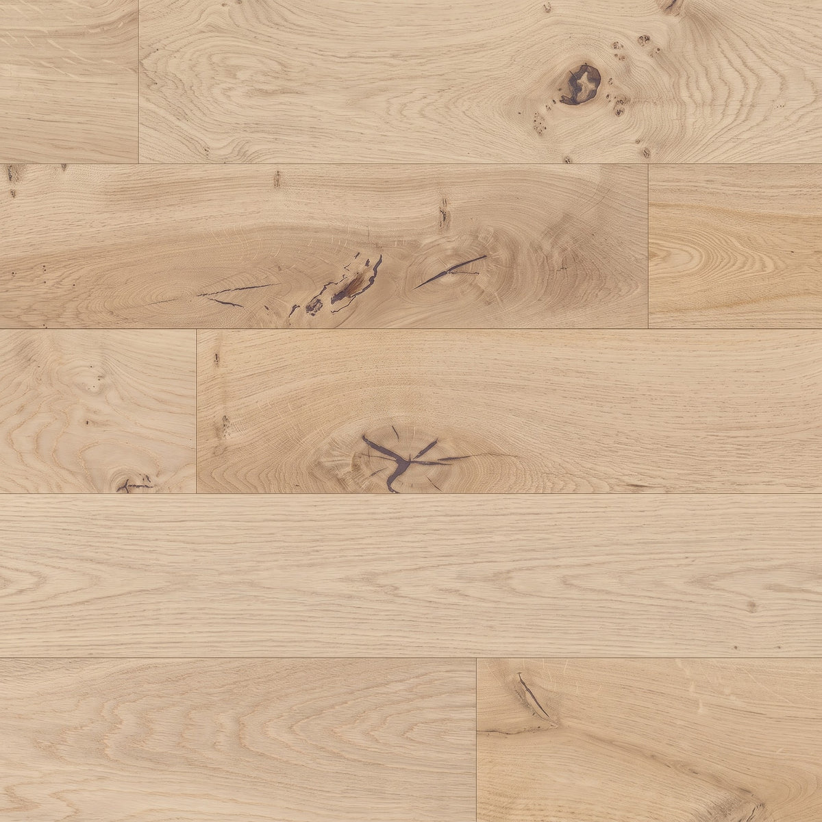 Crown & Core Windsor Oak 190mm engineered plank, washed light oak, second view