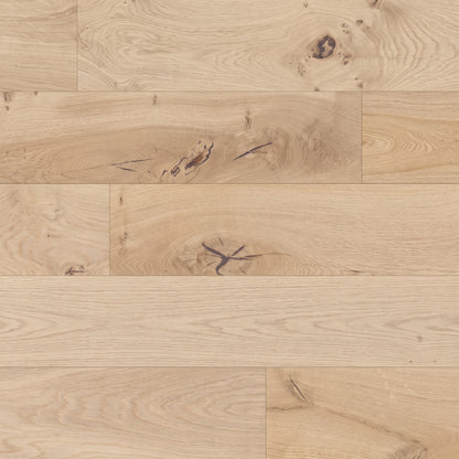 Crown & Core Windsor Oak 190mm engineered plank, washed light oak, second view