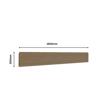 Composite fencing collection oak - complete set
