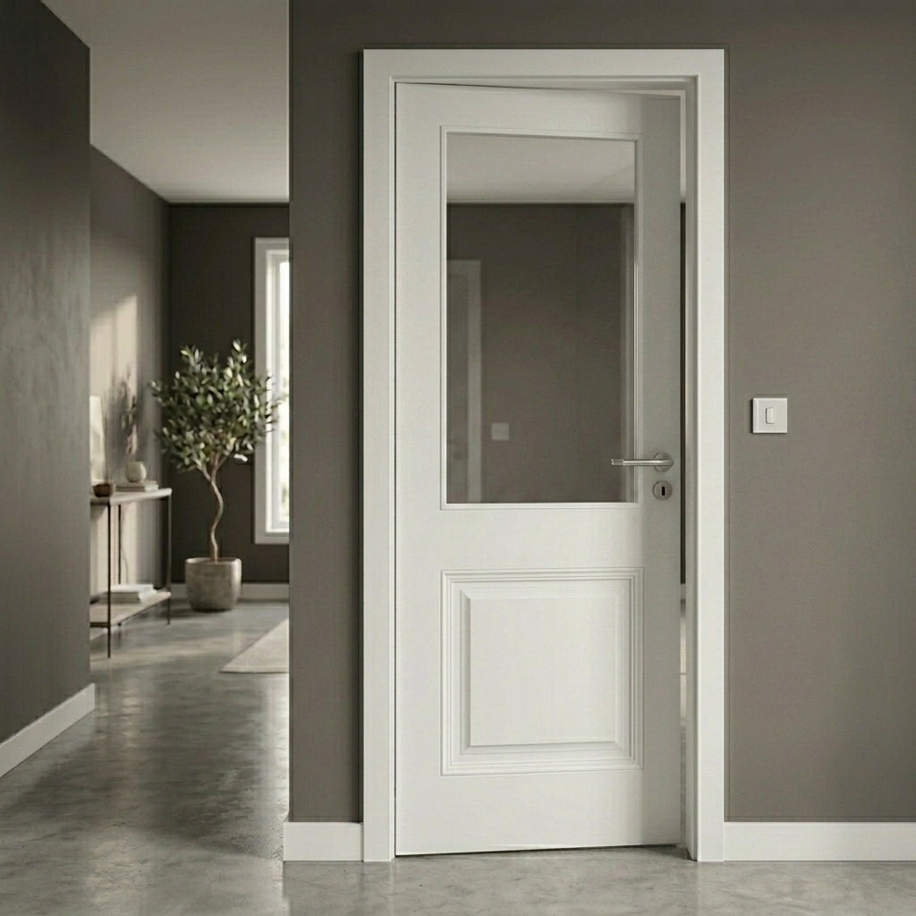 2 Panel Victorian Style Clear Glass Door